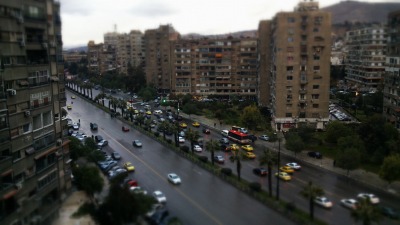 أوتستراد المزة  في دمشق (تويتر)