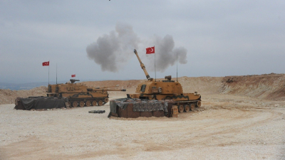 المدفعية التركية في الشمال السوري - الأناضول