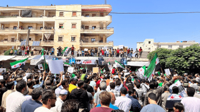 مظاهرة في مدينة عفرين بريف حلب