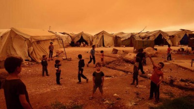 أطفال المخيمات في سوريا