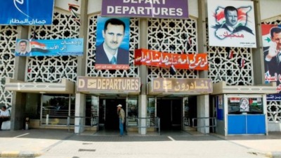 القصف على مطار دمشق الدولي