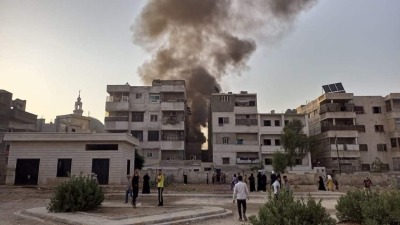 تحطم مروحية عسكرية في حماة