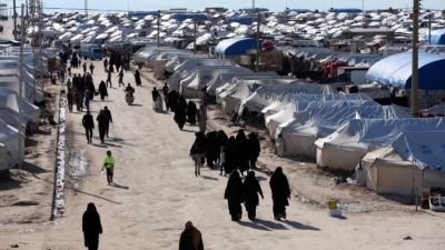 مخيم الهول في ريف الحسكة شمال شرقي سوريا - رويترز