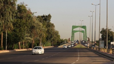 مدخل المنطقة الخضراء في العراق (AFP)