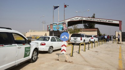 معبر "جابر – نصيب" الحدودي بين الأردن وسوريا - AFP