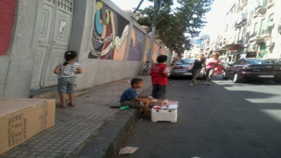 تسول الأطفال في شوارع دمشق - "سناك سوري"