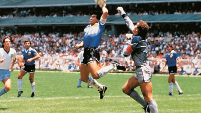 هدف دييغو مارادونا بيده في كأس العالم 1986 