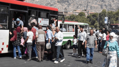 أزمة النقل في دمشق