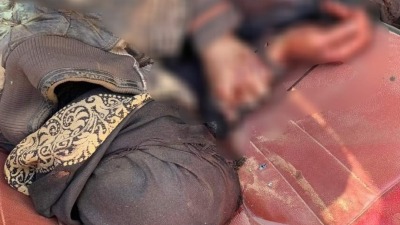 جثة أحد مهربي المخدرات التي عثر عليها قرب الحدود السورية الأردنية - إنترنت