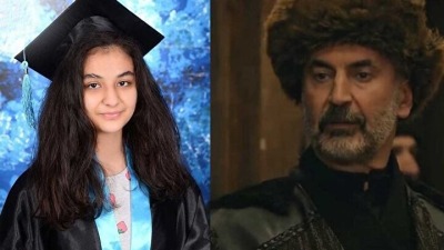 الممثل التركي نور الدين أوتشار وابنته ياغمور أوتشار (Yeni Şafak)