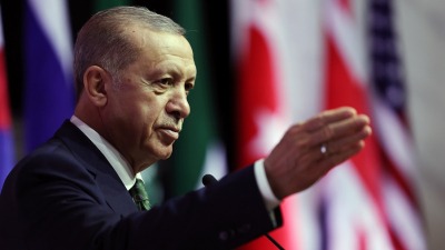 الرئيس التركي رجب طيب أردوغان في قمة مجموعة العشرين (الأناضول)