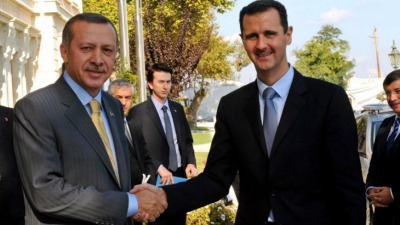 رئيس النظام السوري بشار الأسد والرئيس التركي رجب طيب أردوغان (إنترنت)