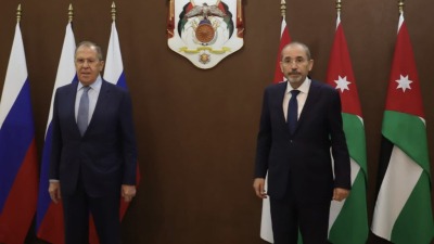 وزيرا خارجية الأردن أيمن الصفدي والروسي سيرغي لافروف (الخارجية الأردنية)