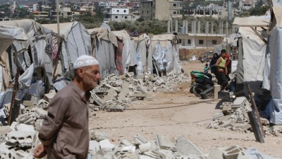 مخيم للاجئين السوريين في لبنان - أ ف ب