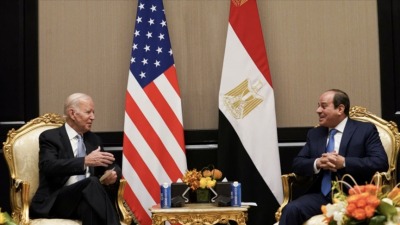 الرئيس الأميركي، جو بايدن، ونظيره المصري عبد الفتاح السيسي (الأناضول)