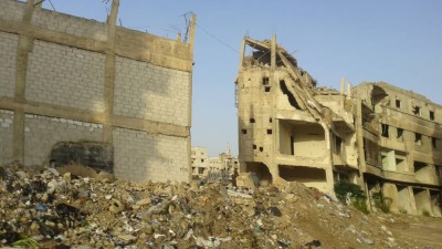 أبنية مدمرة في مدينة داريا بريف دمشق - تلفزيون سوريا