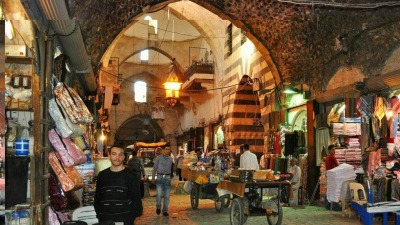 سوق في حلب 