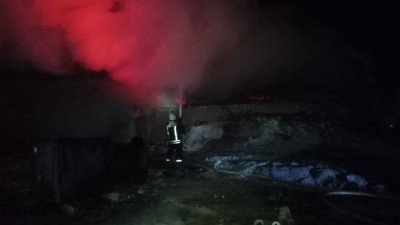 حريق في ريف حلب
