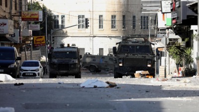 قوات الاحتلال الإسرائيلي تقتحم البلدة القديمة في نابلس شمالي الضفة الغربية، 30 كانون الأول/ديسمبر 2022 (وكالة "وفا" الفلسطينية)