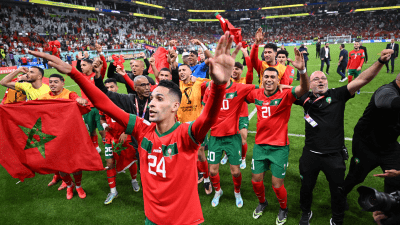 المنتخب المغربي في مونديال قطر 2022 - أ ف ب