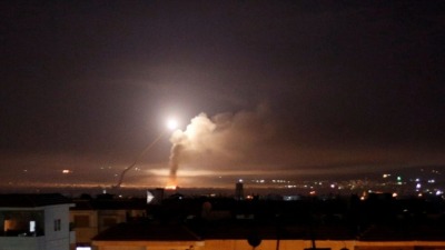 غارة إسرائيلية على محيط دمشق (أرشيفية/رويترز)