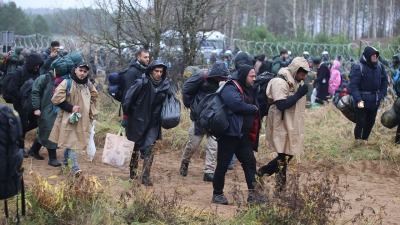 مهاجرون على حدود الاتحاد الأوروبي - المصدر: الإنترنت
