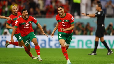 لاعبو المنتخب المغربي - رويترز