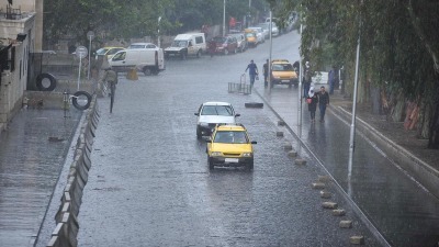 هطول الأمطار في العاصمة دمشق - "سانا"
