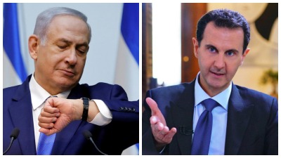 بشار الأسد، بنيامين نتنياهو (تعديل: تلفزيون سوريا)