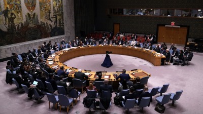 جلسة طترئة لمجلس الأمن الدولي بشأن فلسطين، نيويورك، 5 كانون الثاني/يناير 2023 (AFP) 