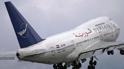 طائرة تابعة لـ"السورية للطيران" (أرشيفية/فيس بوك)