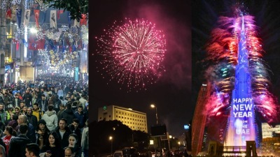 احتفالات برأس السنة في عواصم ومن عربية (إنترنت)