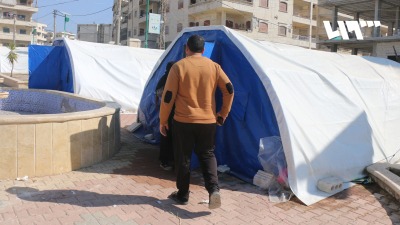 نزوح قسري في إدلب من الزلزال