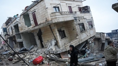 آثار الزلزال الذي ضرب سوريا في 6 شباط 2023 (إنترنت)