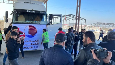 مساعدات قطرية جديدة تدخل الشمال السوري