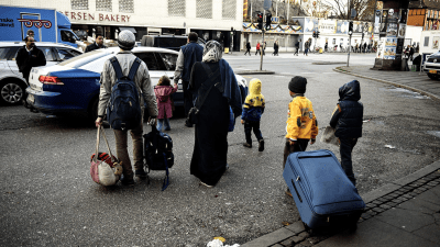 لاجئون سوريون في العاصمة الدنماركية كوبنهغان - Ritzau 