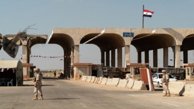 الحدود السورية الأردنية - معبر نصيب (أرشيفية/Getty)