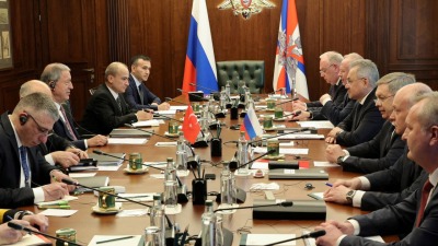 الاجتماع الرباعي الذي ضم وزراء الدفاع في موسكو ـ رويترز
