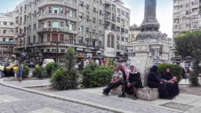 ساحة المرجة وسط مدينة دمشق (CNN)