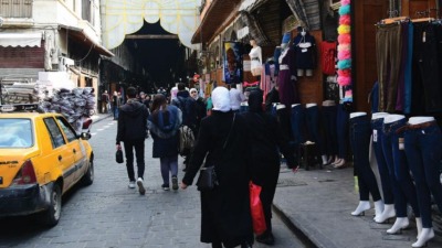 مدخل سوق الحميدية وسط مدينة دمشق (غلوبال)