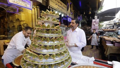 محل بيع حلويات في دمشق (فيس بوك) 