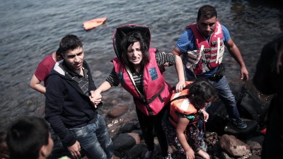 لاجئون في جزر اليونان - صور أرشيفية