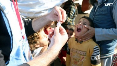 حملة تطعيم ضد الكوليرا في إدلب (تلفزيون سوريا)