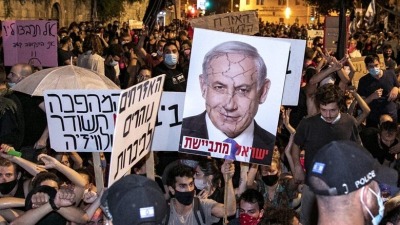 مظاهرات ضد حكومة نتنياهو في حيفا وتل أبيب