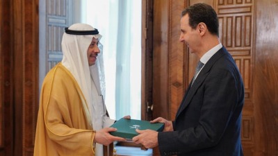 بشار الأسد يتلقى دعوةً من الملك السعودي عبر السفير السديري للمشاركة في قمة الجامعة العربية المقبلة - 10 من أيار 2023 (السفارة السعودية بالأردن)