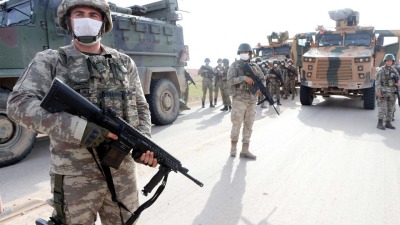 قوات الجيش التركي شمالي سوريا (TRT HABER)