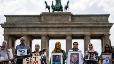 احتجاج في برلين للمطالبة بكشف مصير المعتقلين في سجون النظام السوري ـ تويتر