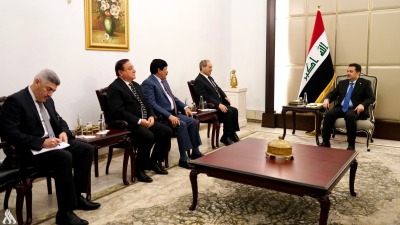 رئيس مجلس الوزراء العراقي يستقبل وزير خارجية النظام السوري في بغداد - 4 حزيران 2023 (واع)