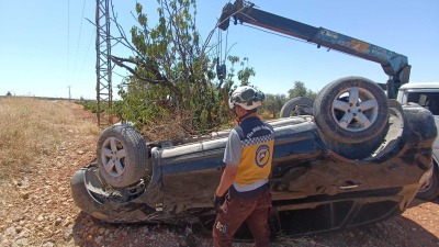 إصابة 6 مدنيين بحادثي سير شمال غربي سوريا