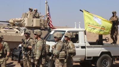مناورات عسكرية بين التحالف الدولي و"قسد" شمال شرقي سوريا - رويترز